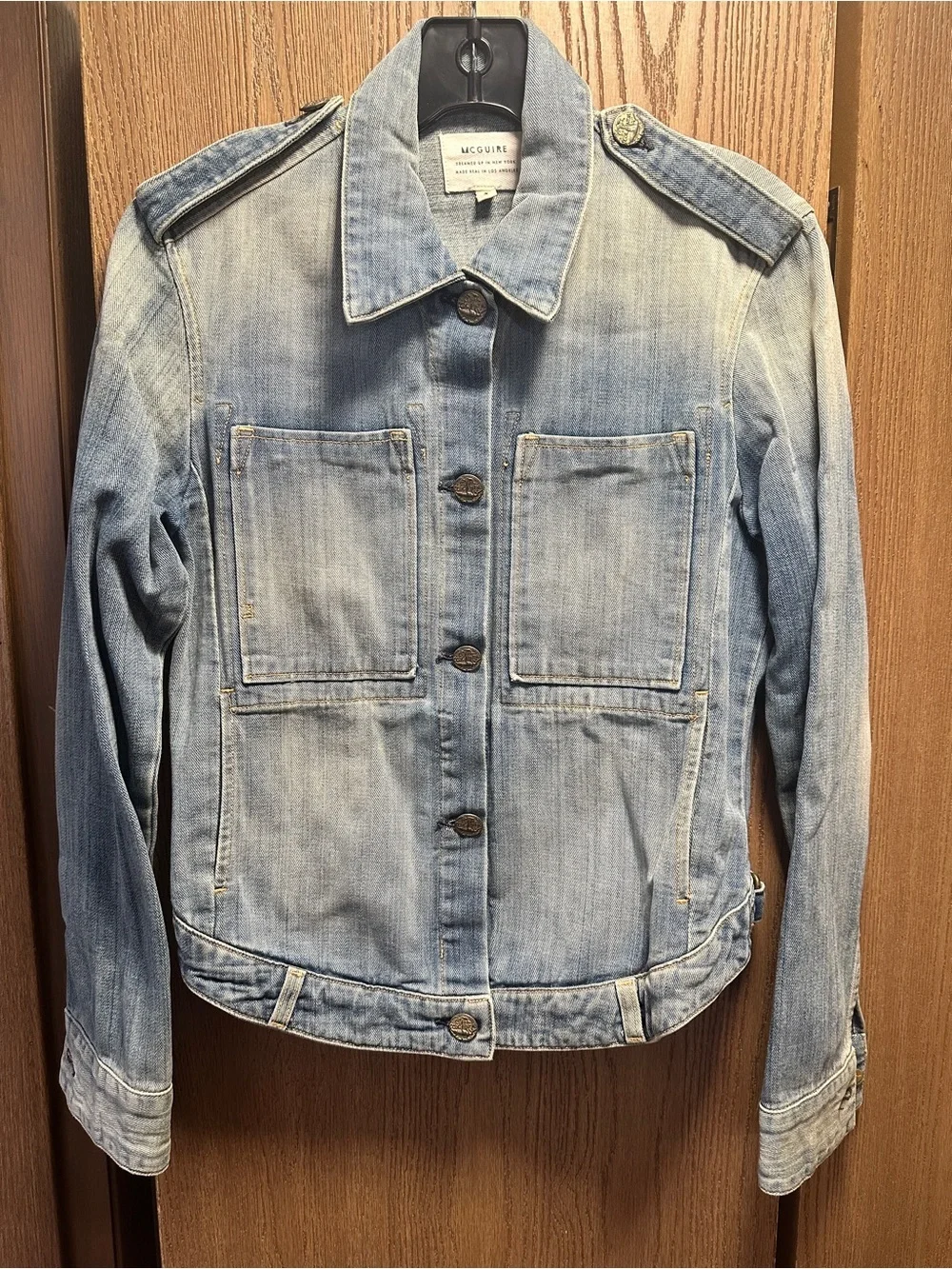 McGuire Work Wear Denim Light Blue Jean Jacket Small